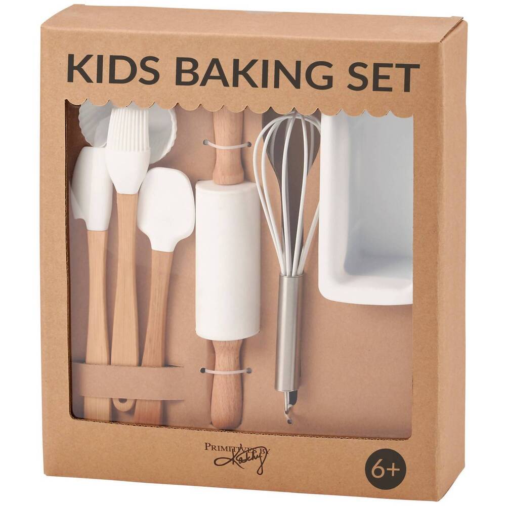 NEW PRIMITIVES BY KATHY kids' my first baking set in white